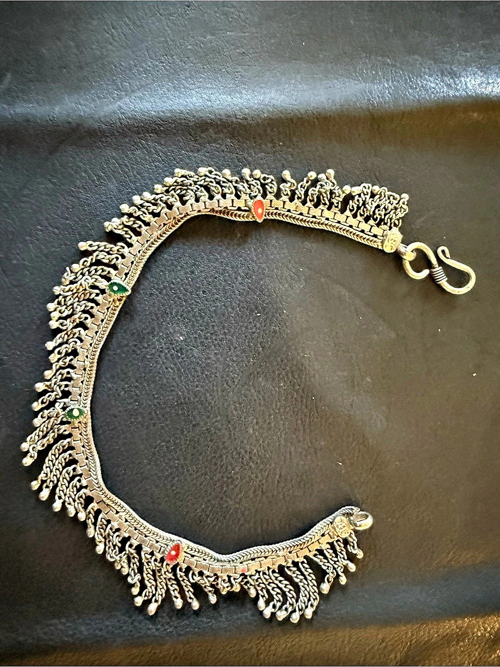 Statement Fringe ankle bracelet Gold & Silver